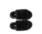 Ugg Australian Shepherd Puffy | Wool Upper - Women - Sandals - Black