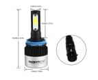 Nighteye H8 H9 H11 LED Headlight Bulbs Replace HID Halogen 72W 9000LM/Set Globes 4