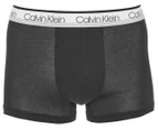Calvin Klein Men's Variety Stretch Waistband Cotton Trunks 3-Pack - Black