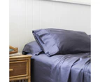 Sienna Living Bamboo Cotton 400 Thread Count Sheet Set - Charcoal
