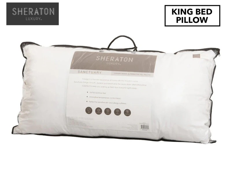 Sheraton Sanctuary Down Alternative 1.1kg Fill Pillow - White