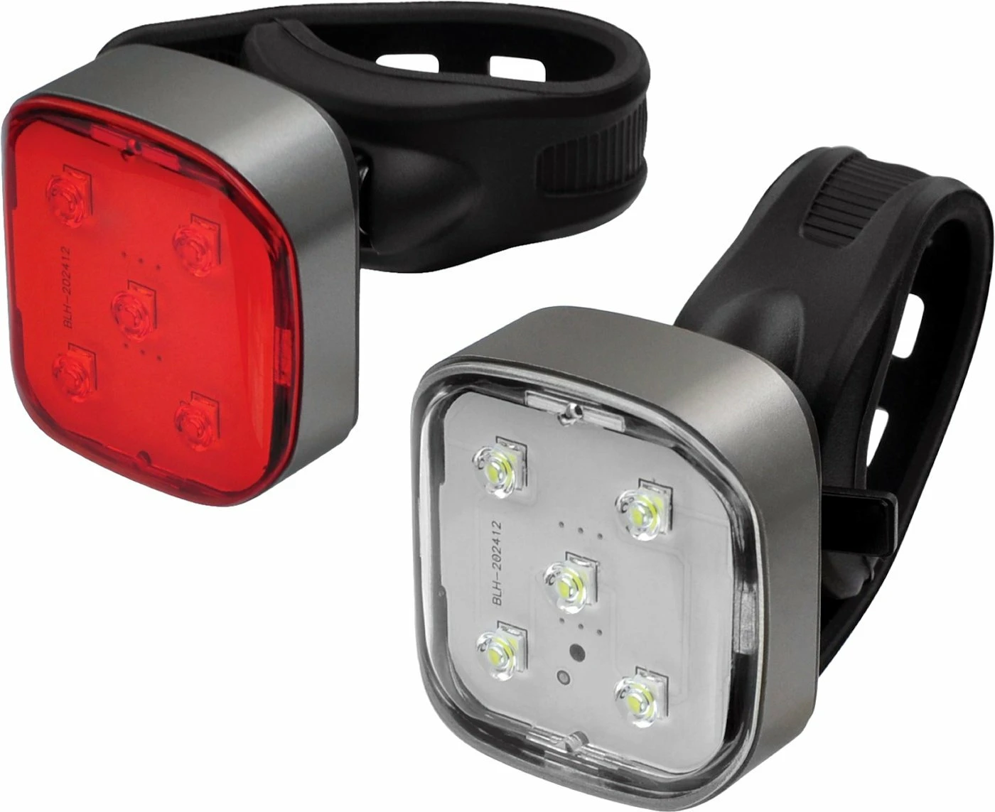 AZUR Strobe 40/10 Lumens Front and Rear Light Set - Black