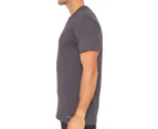 Calvin Klein Men's Short Sleeve Crew Neck Tee / T-Shirt / Tshirt 3-Pack - Dusty Blue/Bold Navy/Dark Charcoal