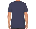 Calvin Klein Men's Short Sleeve V-Neck Tee / T-Shirt / Tshirt 3-Pack - White/Charcoal Heather/Blue Shadow