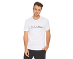 Calvin Klein Men's Short Sleeve Logo Tee / T-Shirt / Tshirt - White