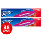 2 x 19pk Ziploc Large Storage Bags