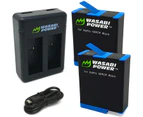 Wasabi Power HERO9 Battery (2-Pack) and Dual Charger for GoPro Hero 9 Black