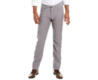 Ballin Men's  Crescent Linen-Blend Pant - Grey