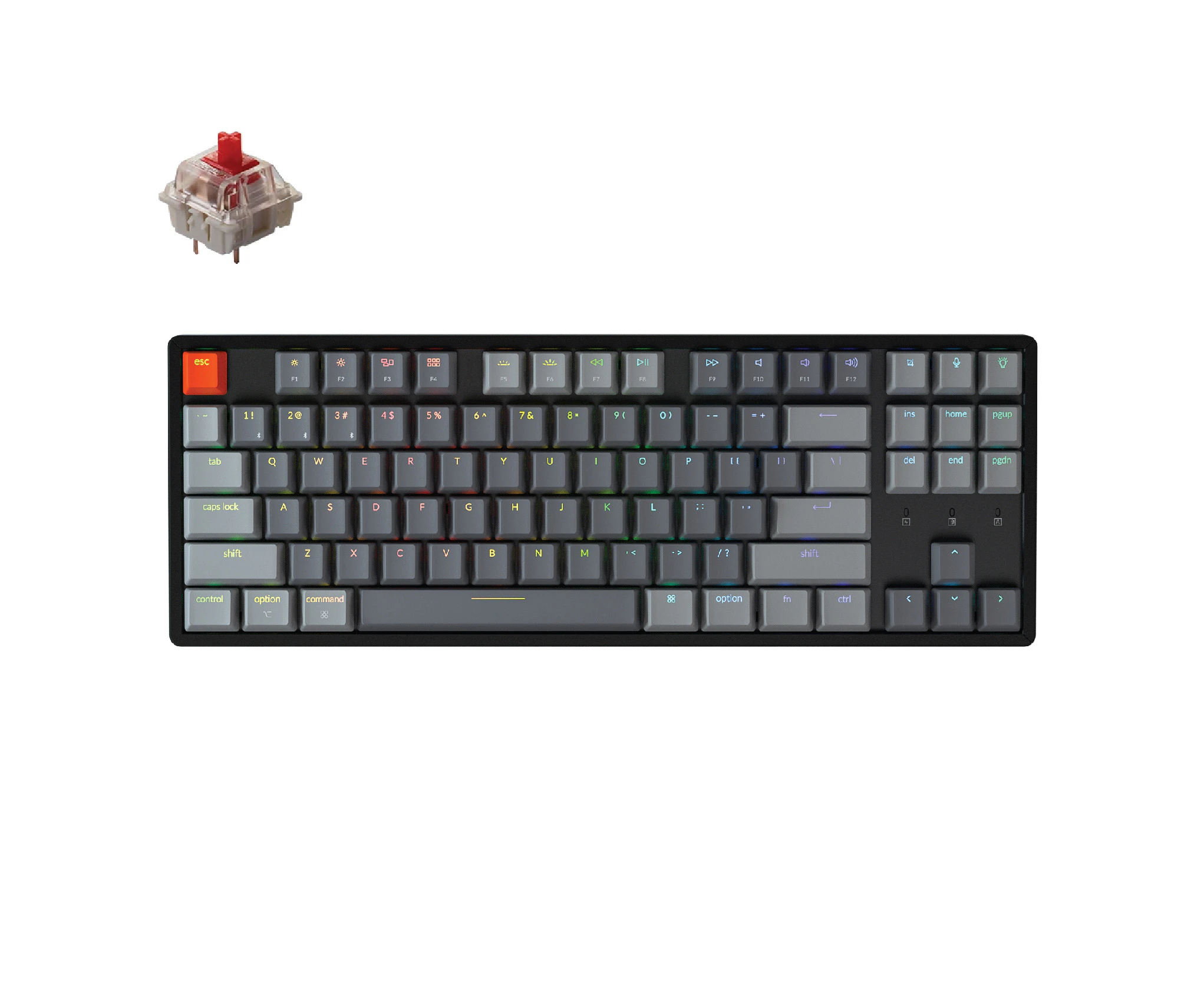 Keychron K8 Hot-Swap Aluminium Frame Mechanical Keyboard (Red Switch)