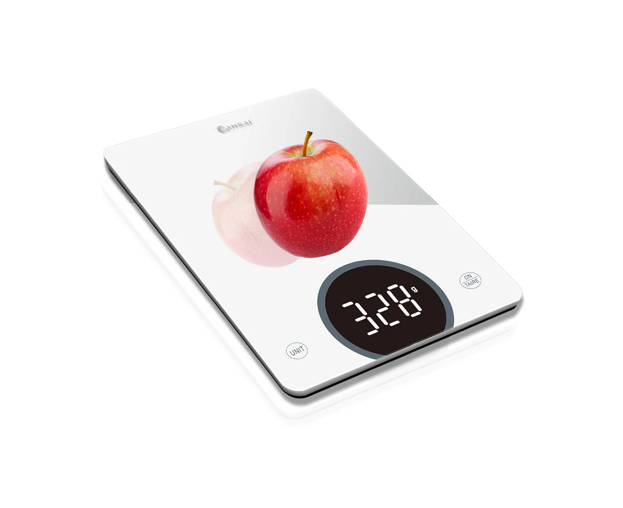 Sansai 10kg Digital Kitchen Weigh Scale g/lb/ml Conversion/Overload Indication