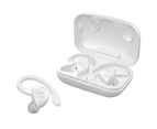 Jam Athlete Bluetooth Wireless Sweat Resistant Sports/Gym Ear Hook Earphones WHT