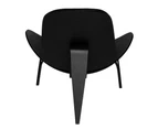 Replica Hans Wegner Shell Chair - Black