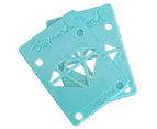 Diamond Supply 1/8" Skateboard Riser Pads Blue (Set of 2) - Blue
