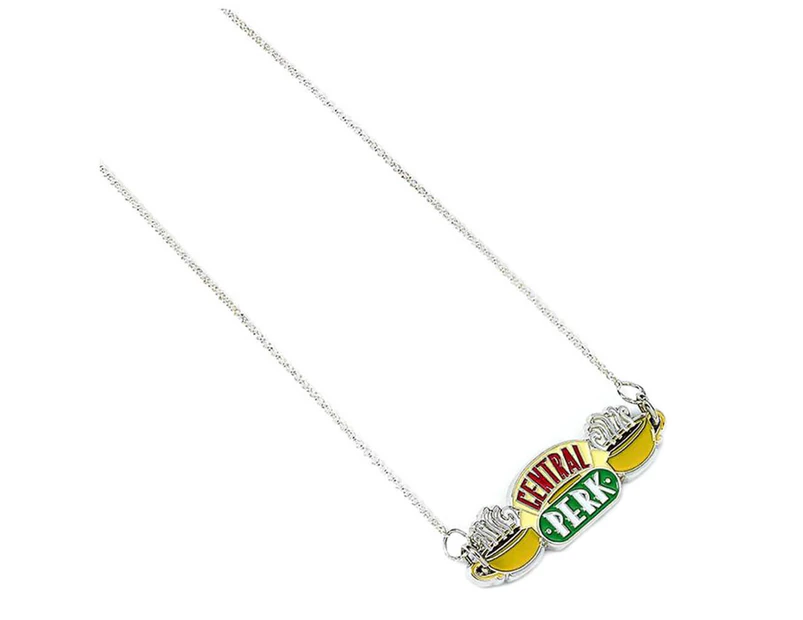 Friends Silver Plated Central Perk Logo Pendant Necklace