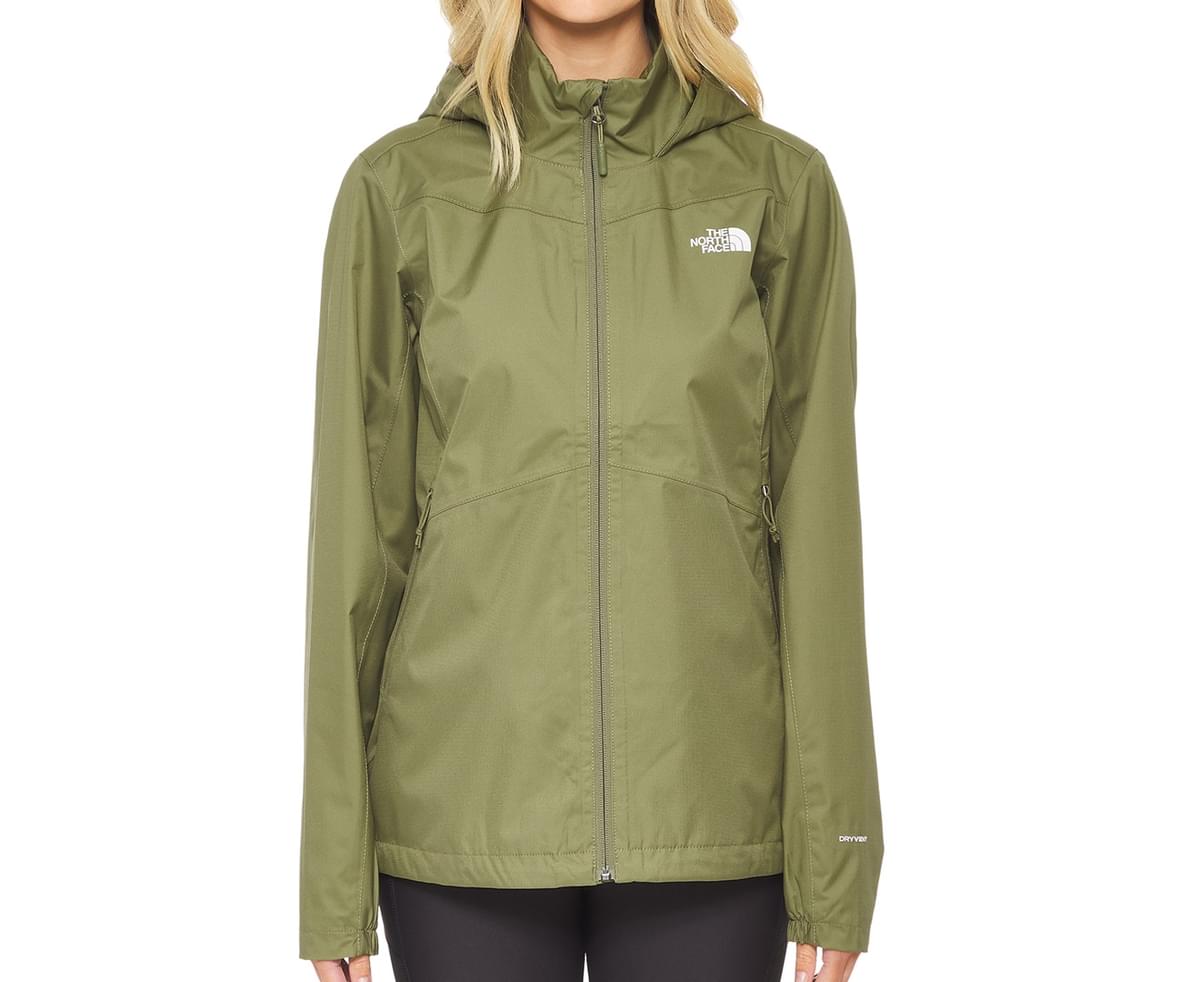 north face womens jacket olive green