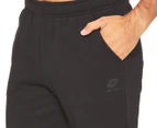 Lotto Men's Smart Fleece Cuff Trackpants / Tracksuit Pants - Black