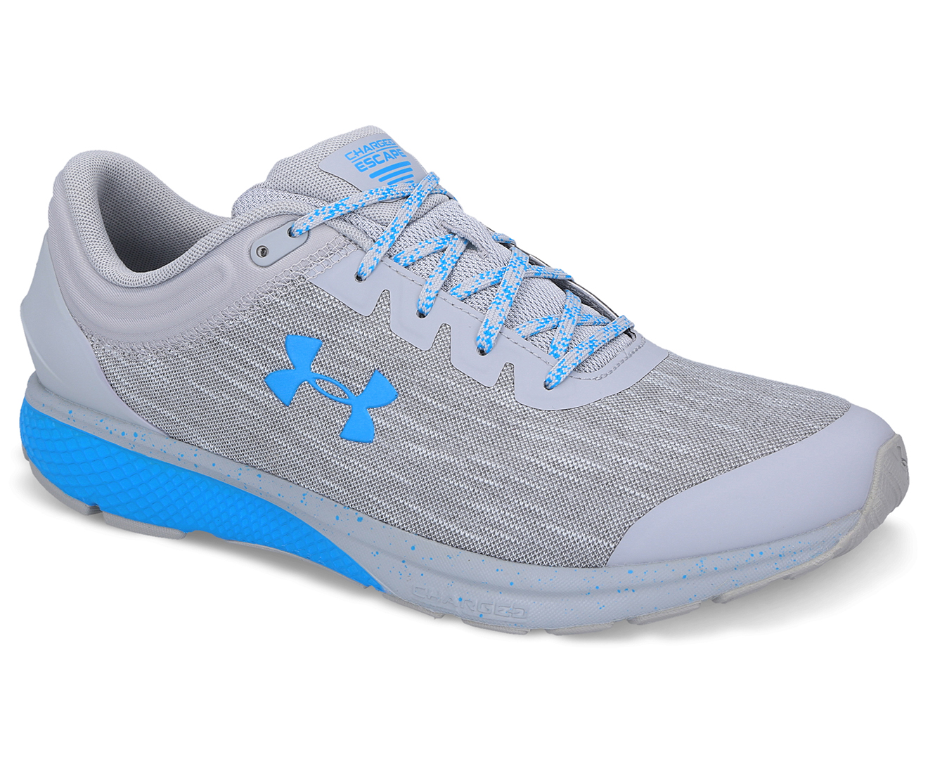 Under Armour Men's Charged Escape 3 Evo Trainers - Grey/Blue | Catch.com.au