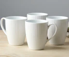Set of 4 Noritake 360mL Conifere Mug Set - White