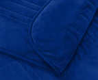 Dreamaker 160x120cm Coral Fleece Heated Throw - Classic Blue