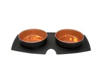 Buddy & Belle Double Silicone Bowls - Black