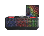Fantech Gaming PC Keyboard + Mouse + Mousepad Combo LED Backlight Wired Computer Set (P31)