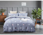 Love Heart Quilt/Doona/Duvet Cover & 2 Pillowcases Set(Queen/King /Super King Size Bed) M430