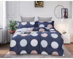 Circles Quilt/Doona/Duvet Cover & 2 Pillowcases Set(Queen/King /Super King Size Bed) M431