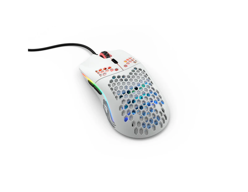 Glorious PC Gaming Race Model O- USB RGB Optical Gaming Mouse - Matte White