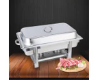 SOGA 4X Stainless Steel Chafing Double Tray Catering Dish Food Warmer