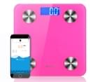 SOGA Wireless Bluetooth Digital Body Fat Scale Bathroom Health Analyser Weight Pink 1