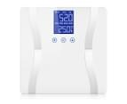 Glass LCD Digital Body Fat Scale Bathroom Electronic Gym Water Weighing Scales White 1