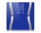 SOGA Glass LCD Digital Body Fat Scale Bathroom Electronic Gym Water Weighing Scales Blue 1