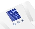 Glass LCD Digital Body Fat Scale Bathroom Electronic Gym Water Weighing Scales White 4