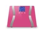 SOGA Glass LCD Digital Body Fat Scale Bathroom Electronic Gym Water Weighing Scales Pink 3