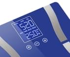 SOGA Glass LCD Digital Body Fat Scale Bathroom Electronic Gym Water Weighing Scales Blue 4