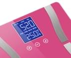 SOGA Glass LCD Digital Body Fat Scale Bathroom Electronic Gym Water Weighing Scales Pink 4