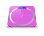 SOGA 2X 180kg Glass LCD Digital Fitness Weight Bathroom Body Electronic Scales Pink 3