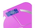SOGA 2X 180kg Glass LCD Digital Fitness Weight Bathroom Body Electronic Scales Pink 4