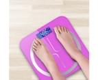 SOGA 2X 180kg Glass LCD Digital Fitness Weight Bathroom Body Electronic Scales Pink 8