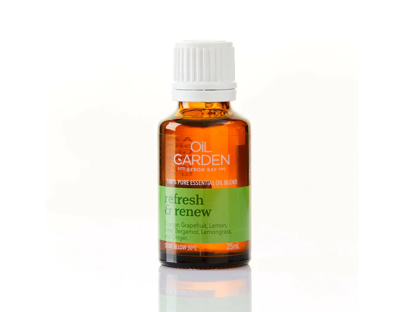 Oil Garden Refresh & Renew 100% Pure Essential Oil Therapeutic Aromatherapy Blend Drops 25mL