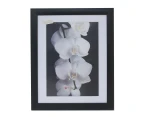 For 11x14" Photo -Picture Frame Black With Mat Border
