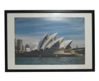 For 20x30" Photo -Picture Frame Black With Mat Border
