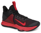 Nike Men's LeBron Witness IV Sneakers - Black/Gym Red/Bright Crimson