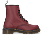 Dr. Martens Unisex 1460 8 Eye Lace-Up Boots - Cherry Smooth