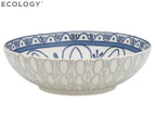 Ecology 26cm Oasis Medium Serving Bowl - White/Blue
