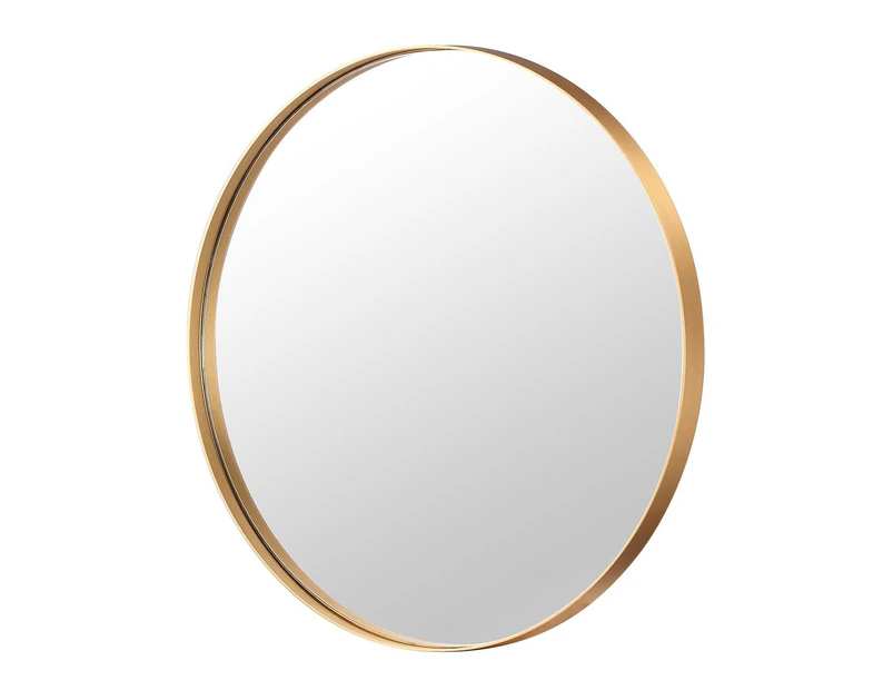 Gold Large Round Mirror Decorative Wall Mirror 80cm