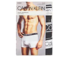 Calvin Klein Men's Variety Waistband Cotton Stretch Trunks 3-Pack - Black