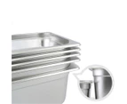 SOGA Gastronorm GN Pan Full Size 1/1 GN Pan 15cm Deep Stainless Steel Tray