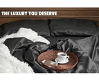 Luxor - 1000TC Ultra Soft Art Silk Satin Sheet Set Black