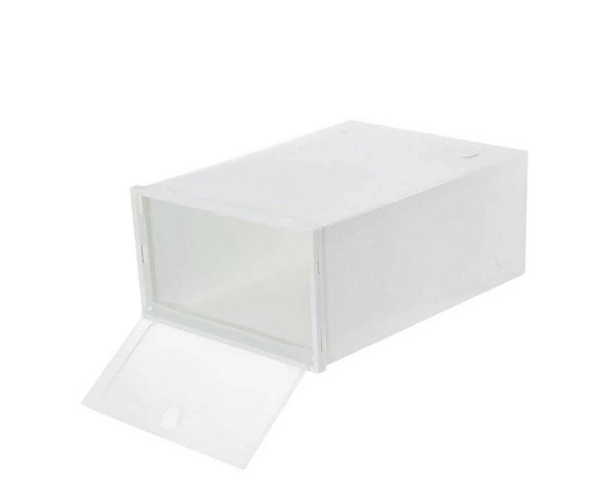 NOVBJECT Shoe Display Cases Box Rack Large Storage Cabinet Plastic Boxes Oragniser Drawer